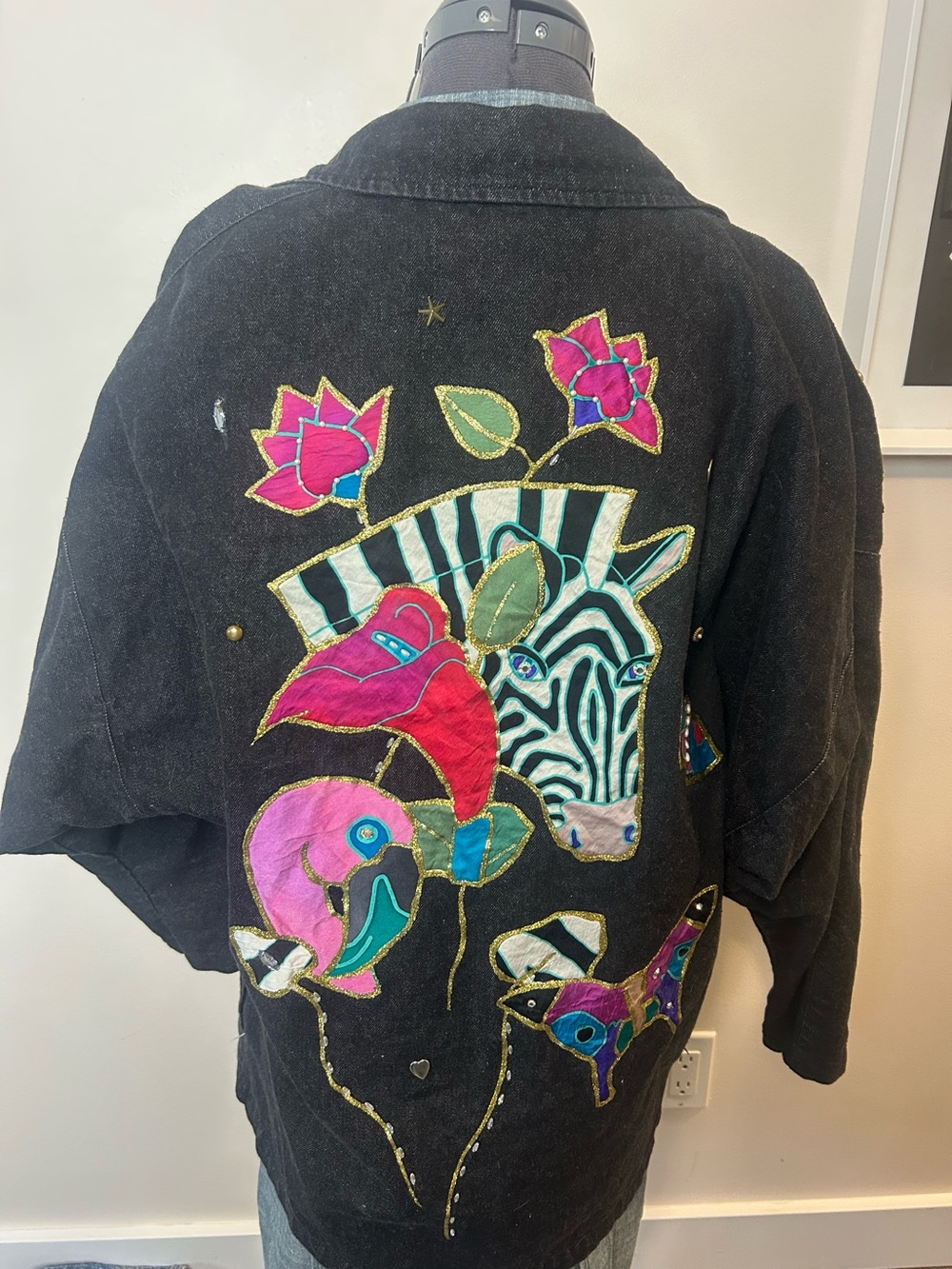 OOAK Handmade Wearable Art Denim Jacket